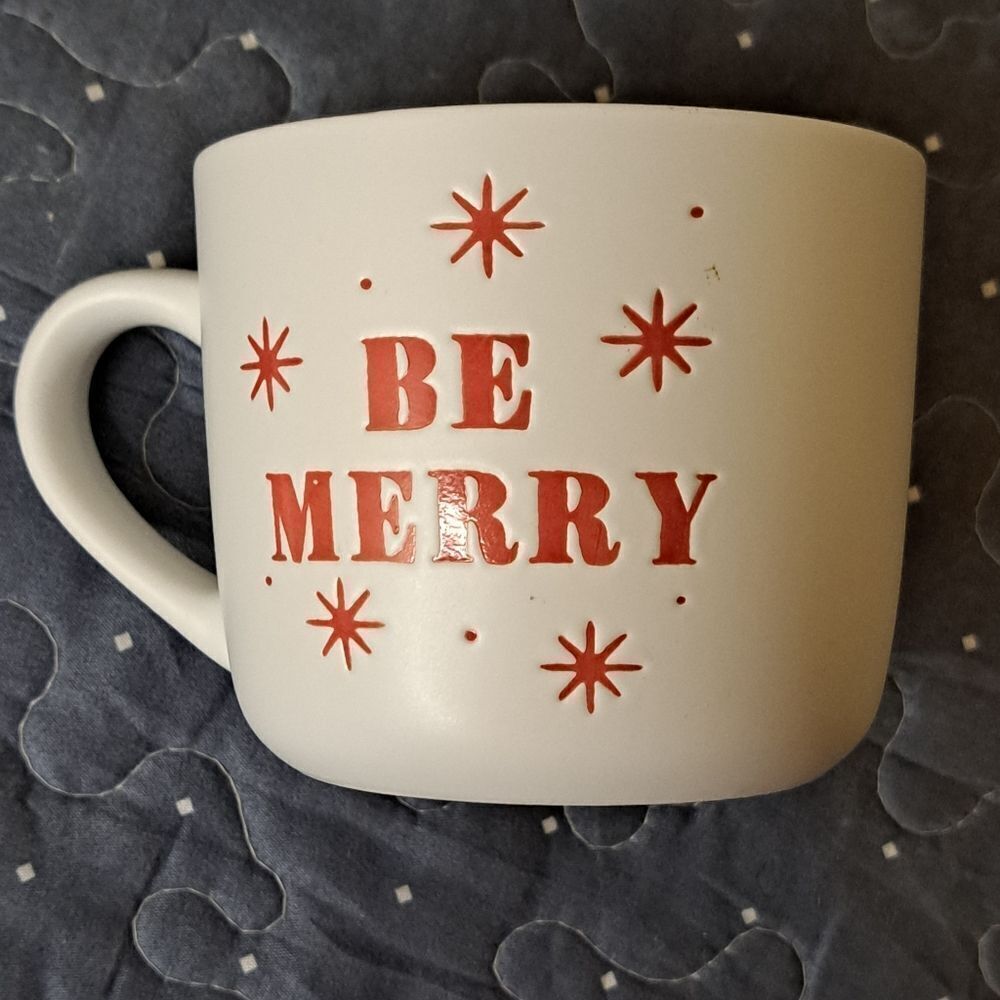 Threshold Be Merry Stoneware coffee mug